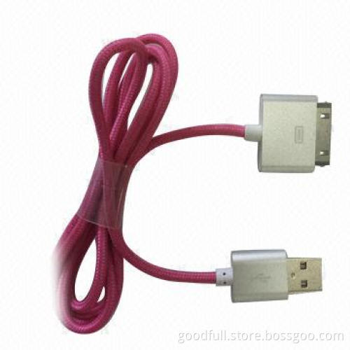 Data Cable for iPhone 4, Cotton Braid Wire